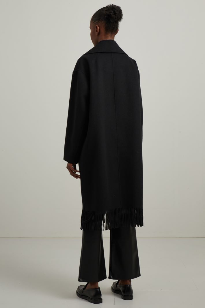 Cappotto in lana sfrangiato Fashion Market