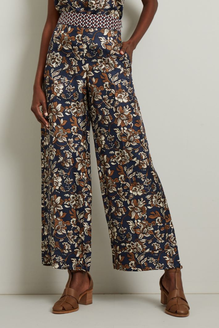 Pantaloni ampi in seta  Fashion Market