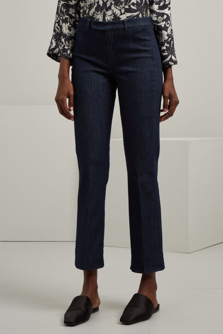 Pantaloni in denim di cotone Fashion Market Pantaloni in denim di cotone Fashion Market