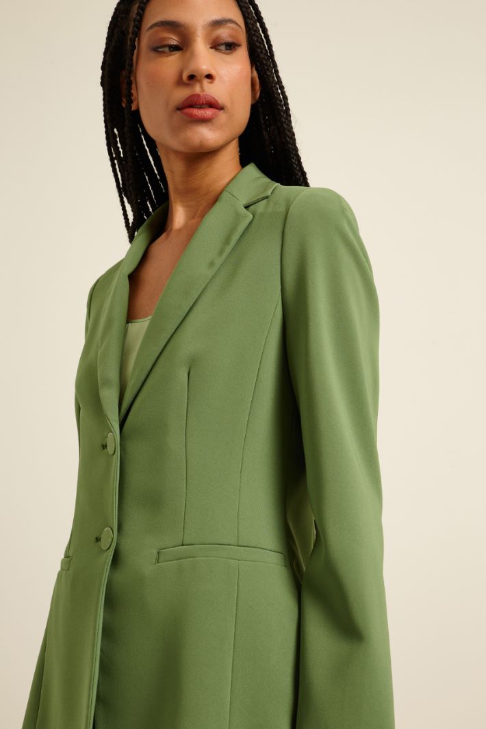 Blazer semiaderente in cady Fashion Market