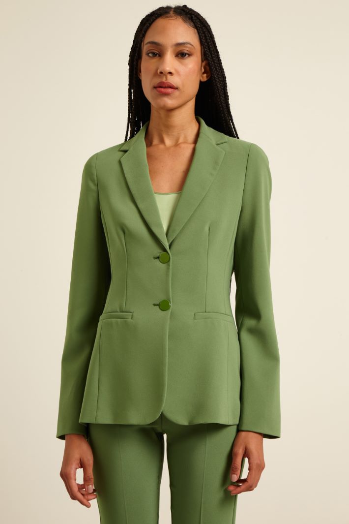 Blazer semiaderente in cady Fashion Market
