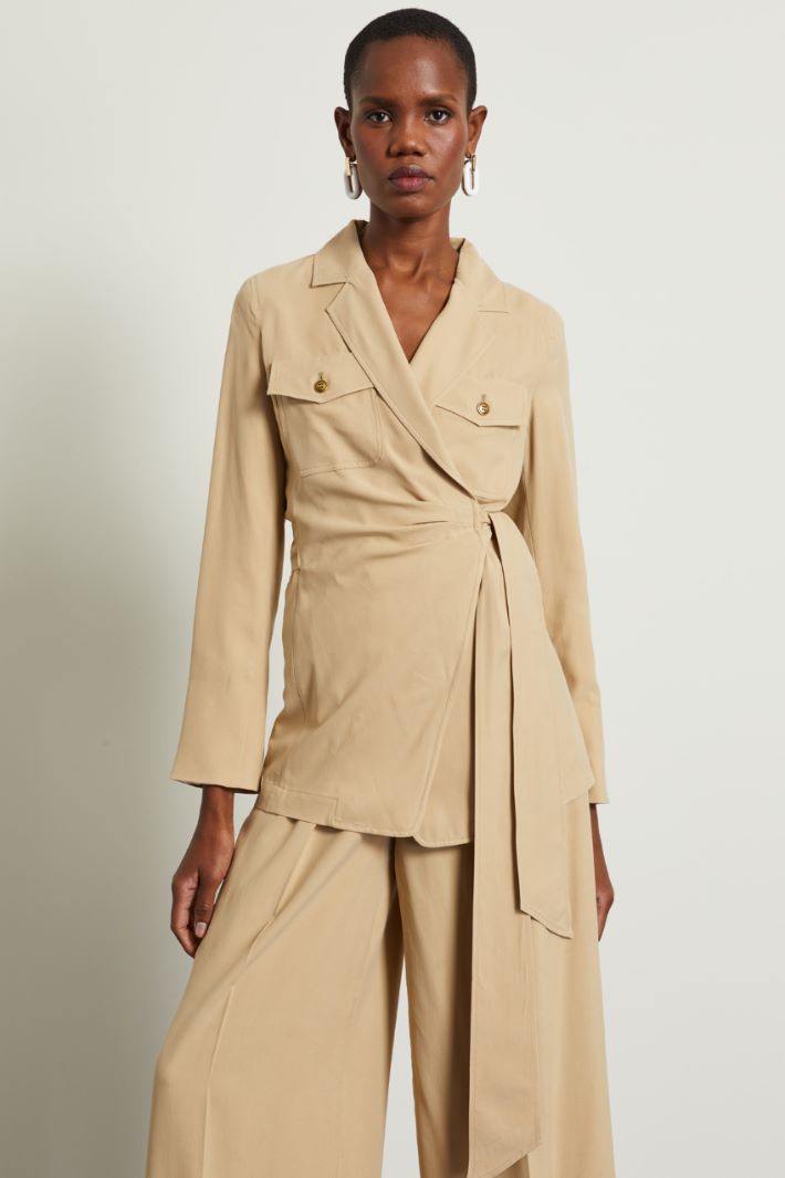 Giacca in seta lavata Fashion Market