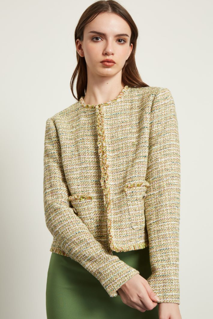 Giacca in cotone e lamé Fashion Market