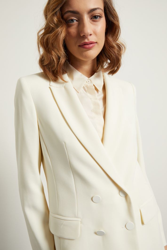 Blazer doppiopetto in cady Fashion Market