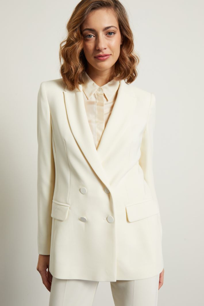 Blazer doppiopetto in cady Fashion Market