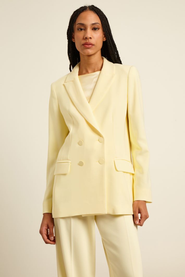 Blazer doppiopetto in cady Fashion Market