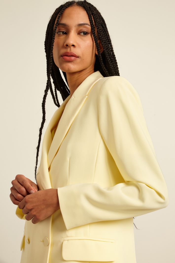 Blazer doppiopetto in cady Fashion Market