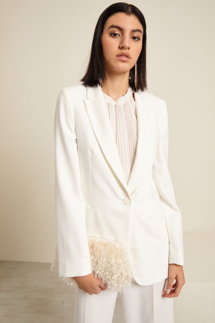 Blazer in enver satin Fashion Market