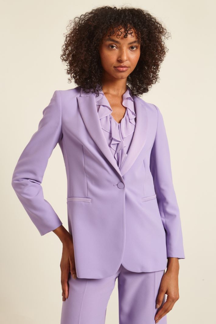 Blazer in enver satin Fashion Market