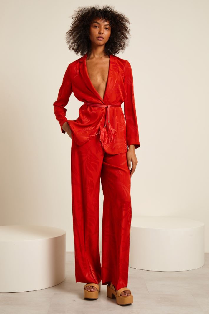 Blazer jacquard con cintura Fashion Market