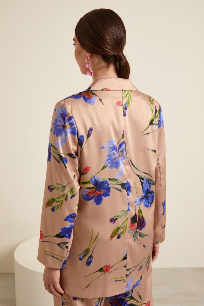 Blazer in twill stampato Fashion Market