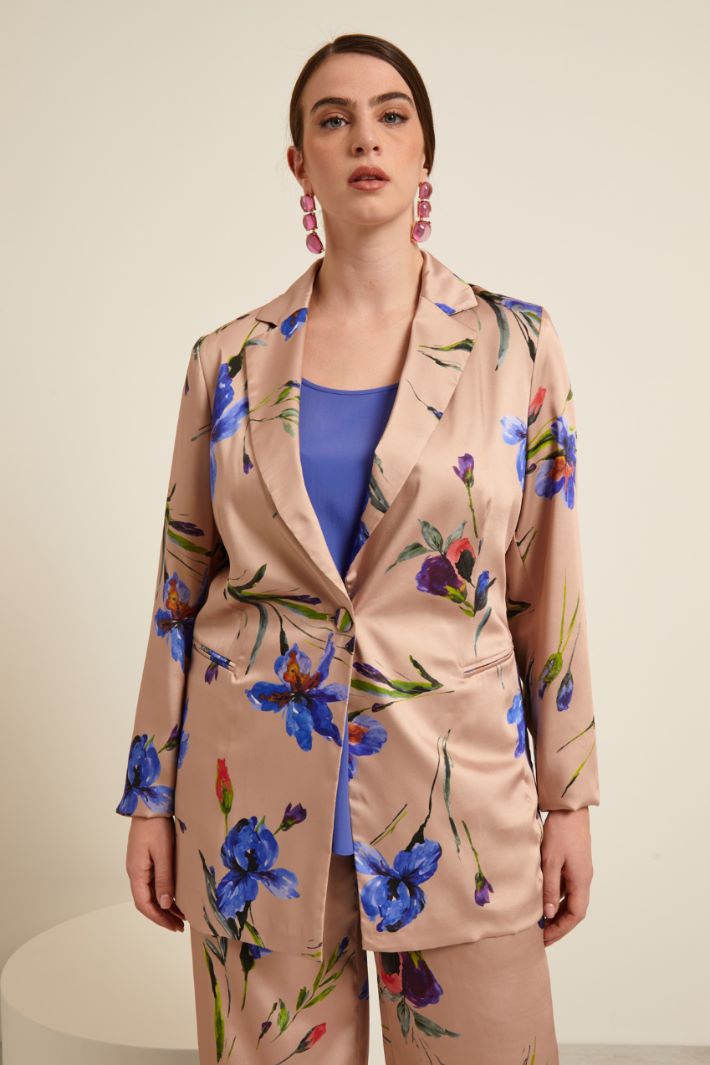Blazer in twill stampato Fashion Market
