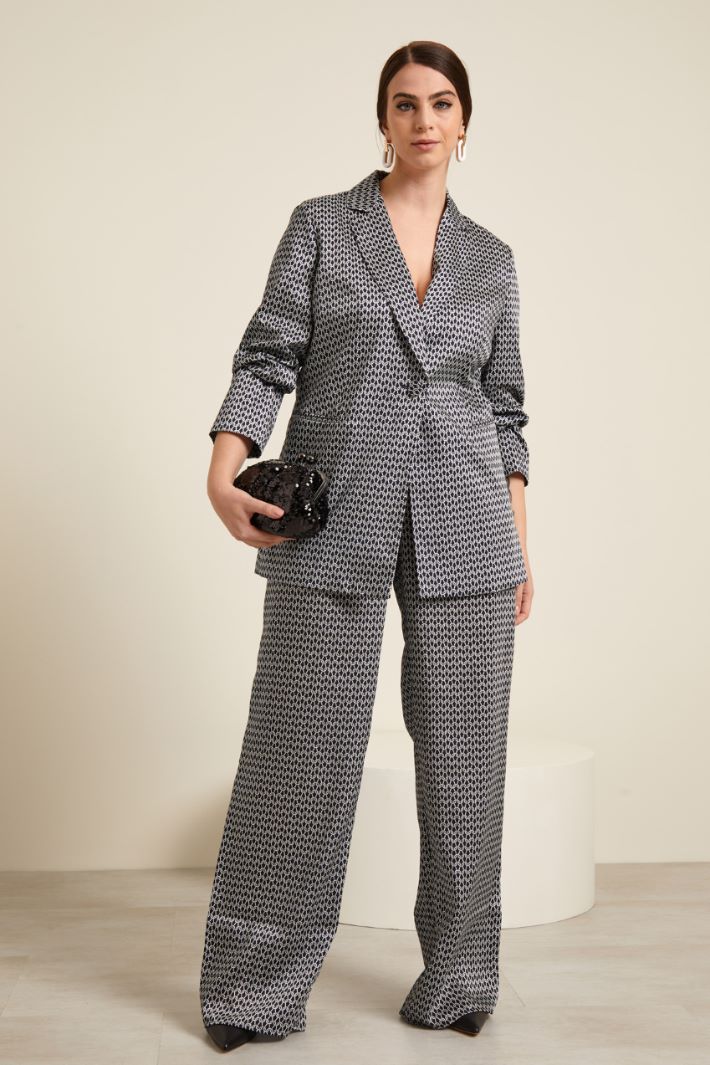 Blazer in twill stampato Fashion Market