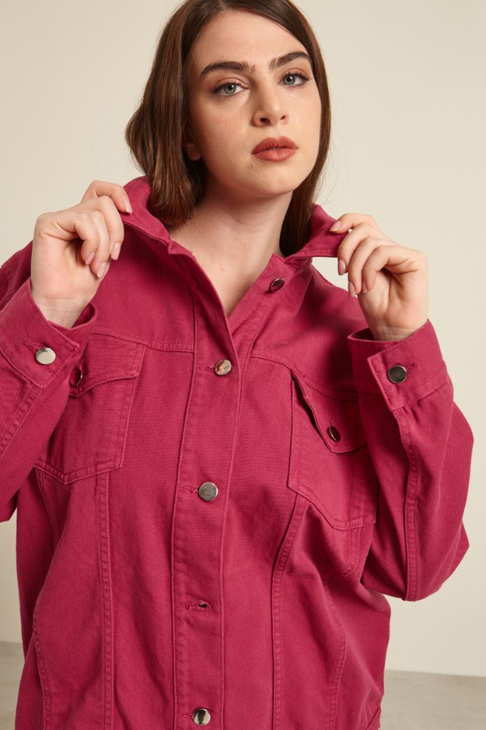 Giacca in bull di cotone Fashion Market