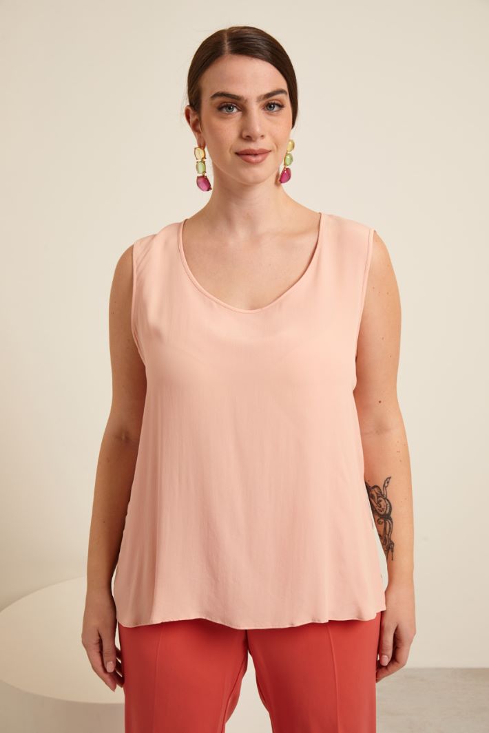 Top in misto seta Fashion Market