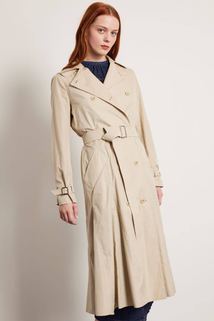 Trench doppiopetto in popeline Fashion Market