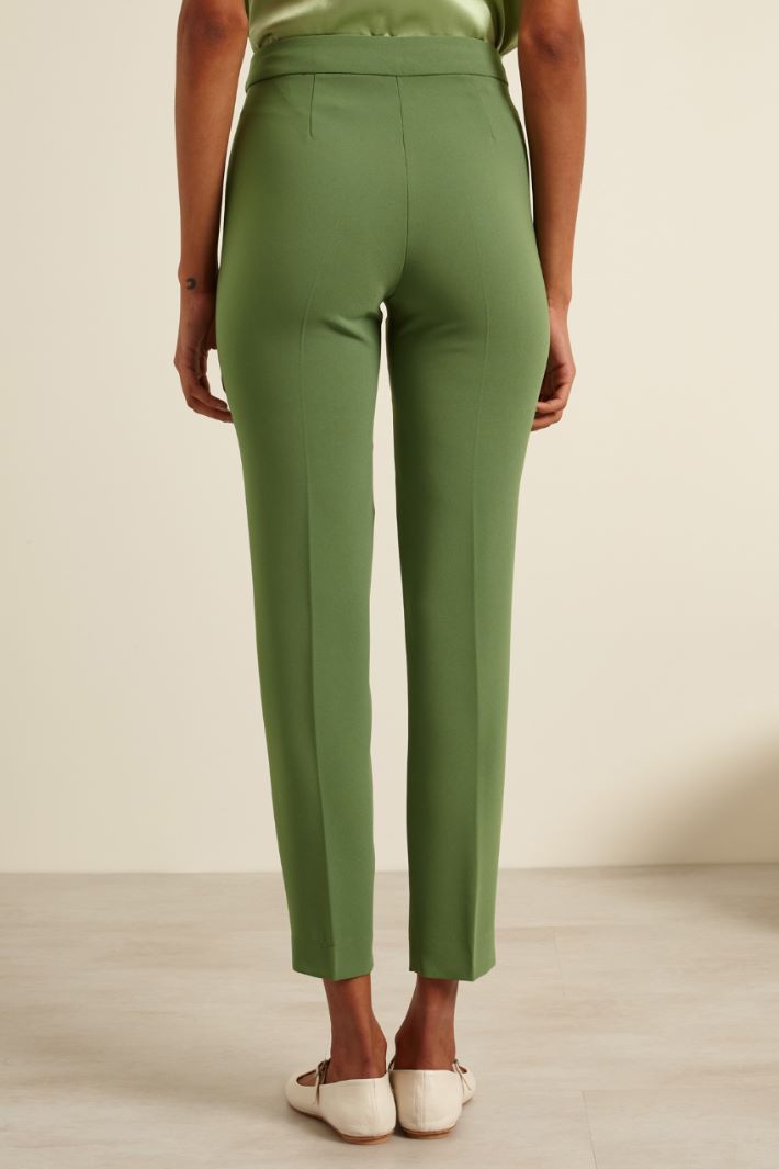 Pantaloni a sigaretta in cady Fashion Market