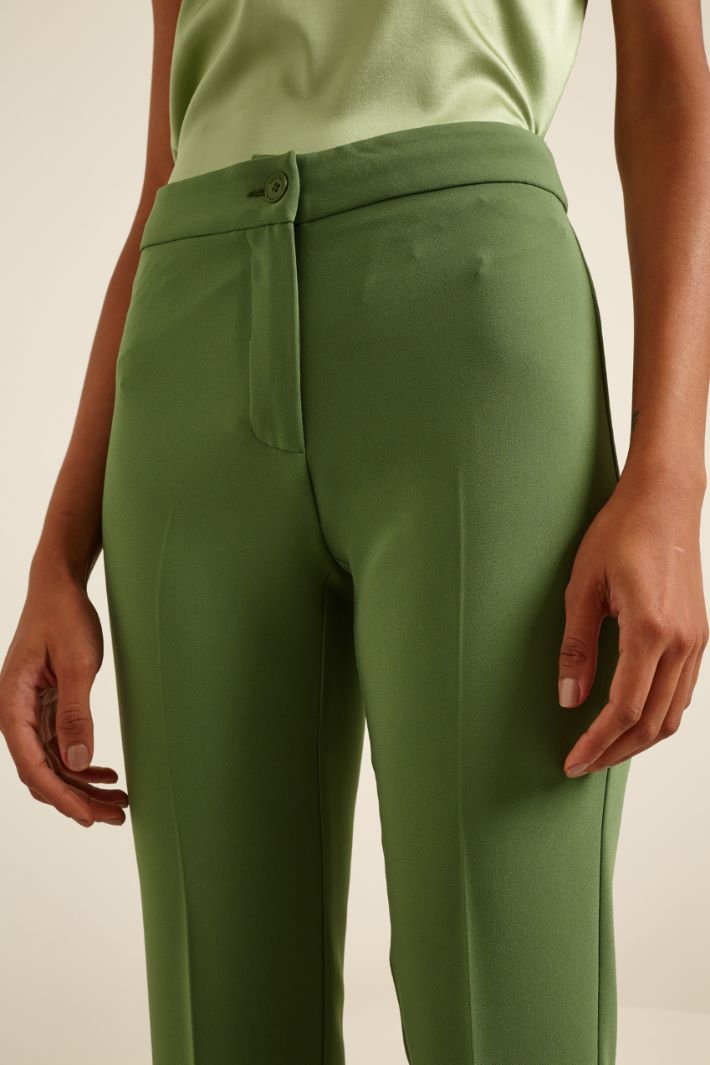 Pantaloni a sigaretta in cady Fashion Market