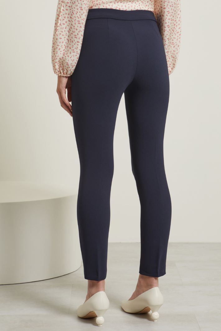 Pantaloni a sigaretta in cady Fashion Market