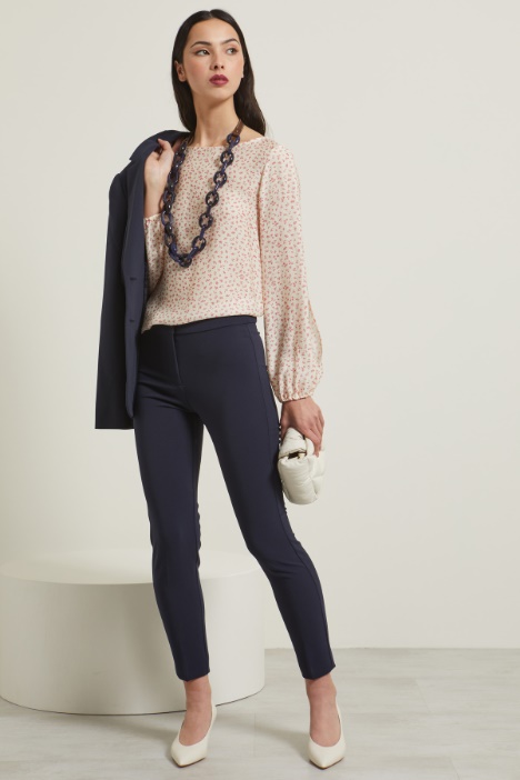 Pantaloni a sigaretta in cady Fashion Market