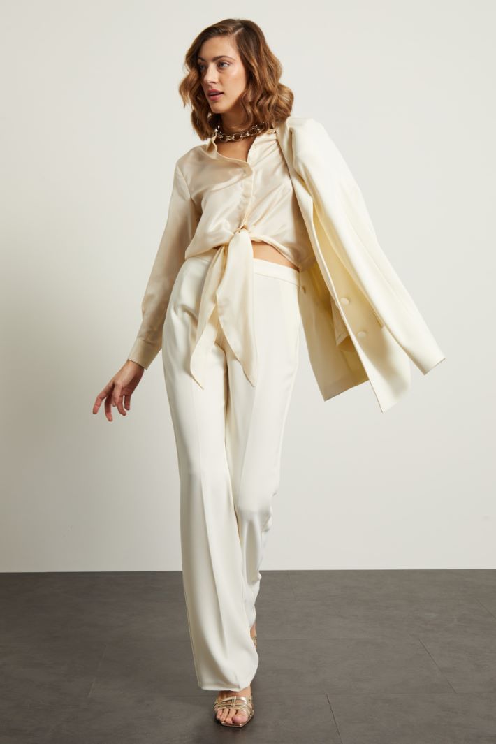 Pantaloni a palazzo in cady Fashion Market