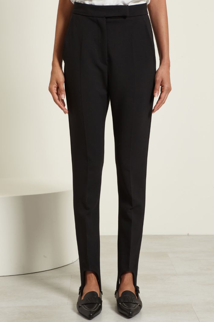 Pantaloni slim con ghette Fashion Market