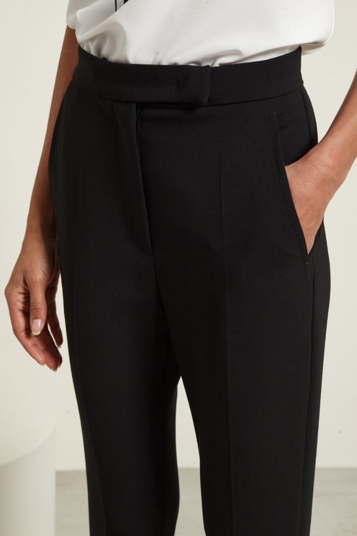 Pantaloni slim con ghette Fashion Market