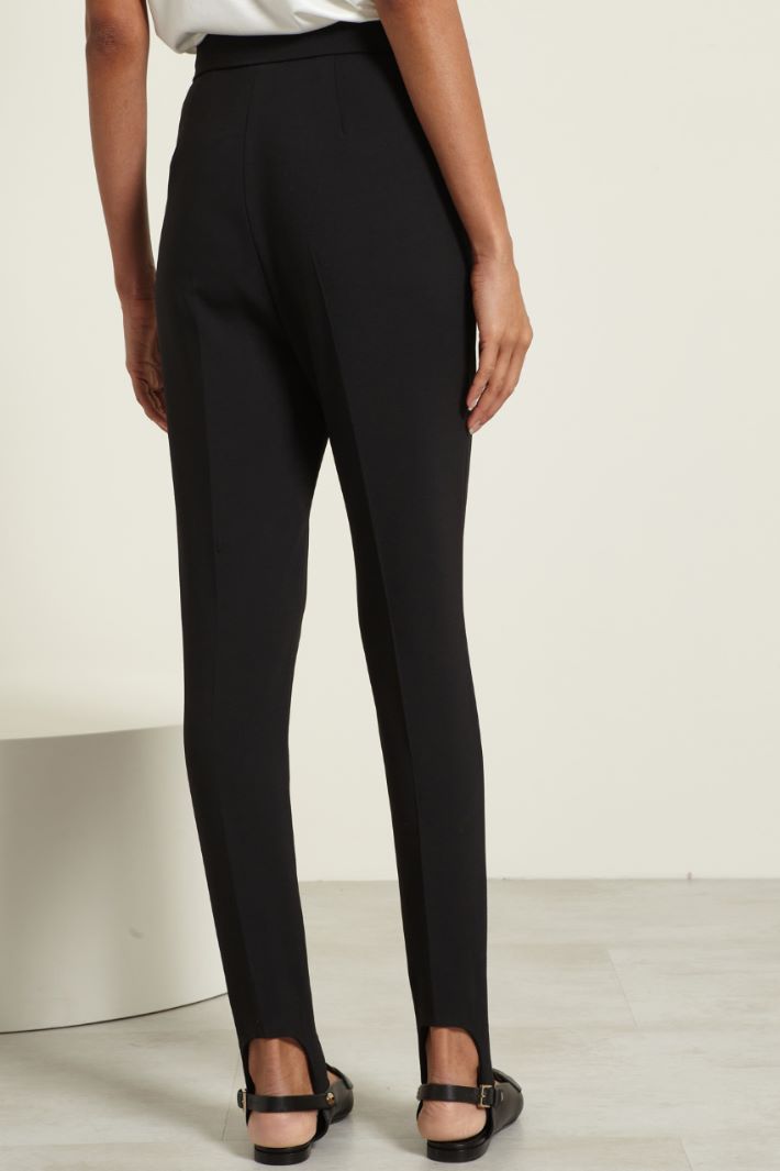 Pantaloni slim con ghette Fashion Market