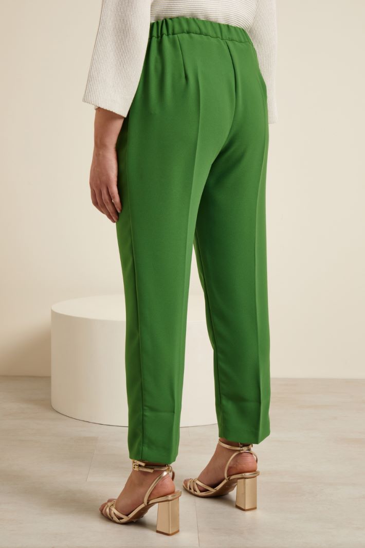 Pantaloni in enver satin Fashion Market