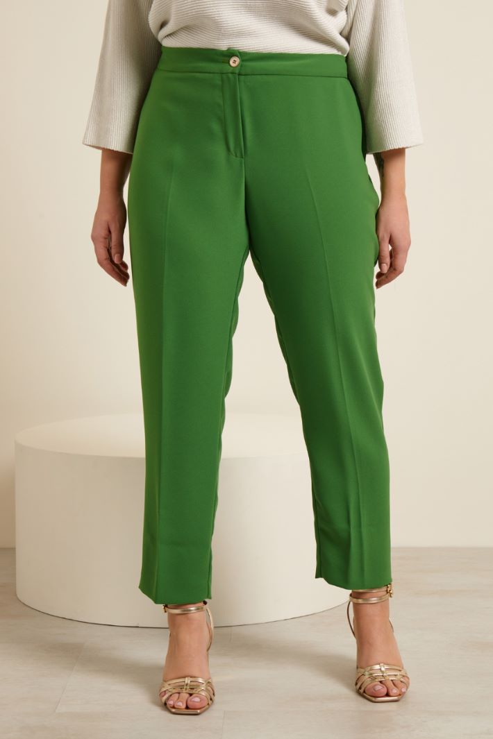 Pantaloni in enver satin Fashion Market