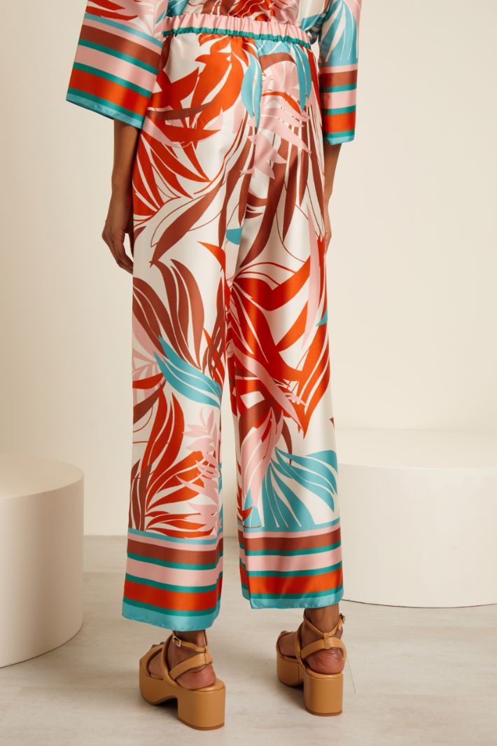 Pantaloni ampi stampati Fashion Market