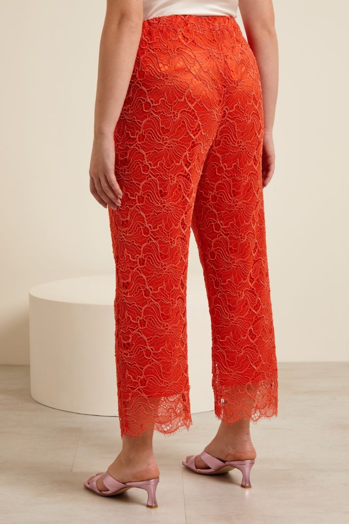 Pantaloni in pizzo rebrodè Fashion Market