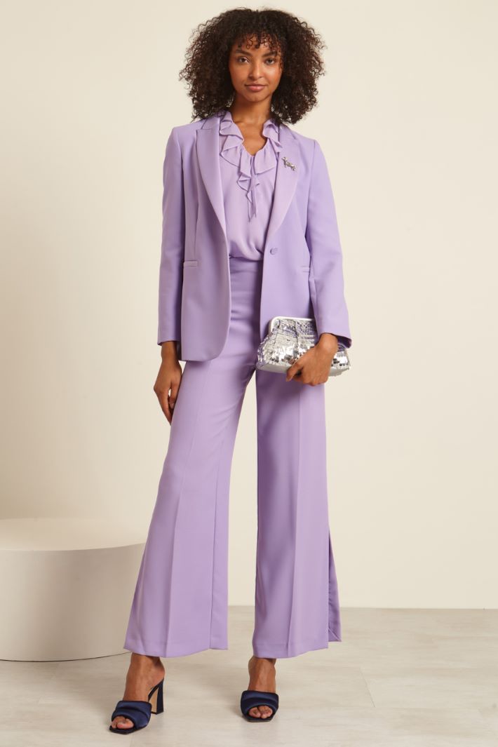 Pantaloni a palazzo con spacchi Fashion Market