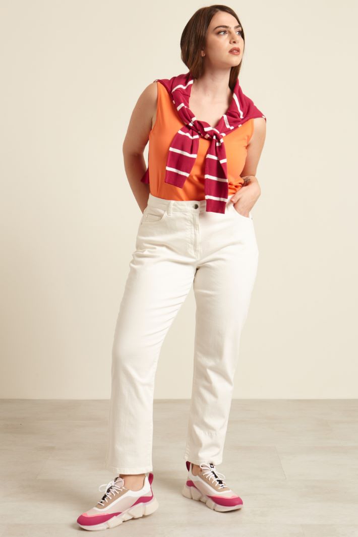 Pantaloni in cotone stretch Fashion Market