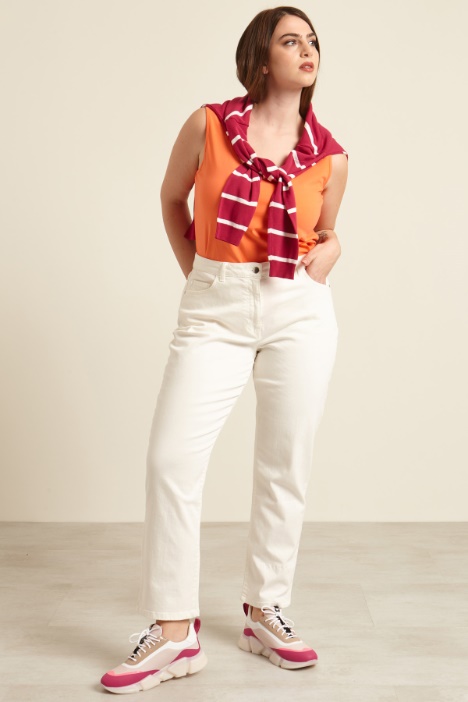 Pantaloni in cotone stretch Fashion Market