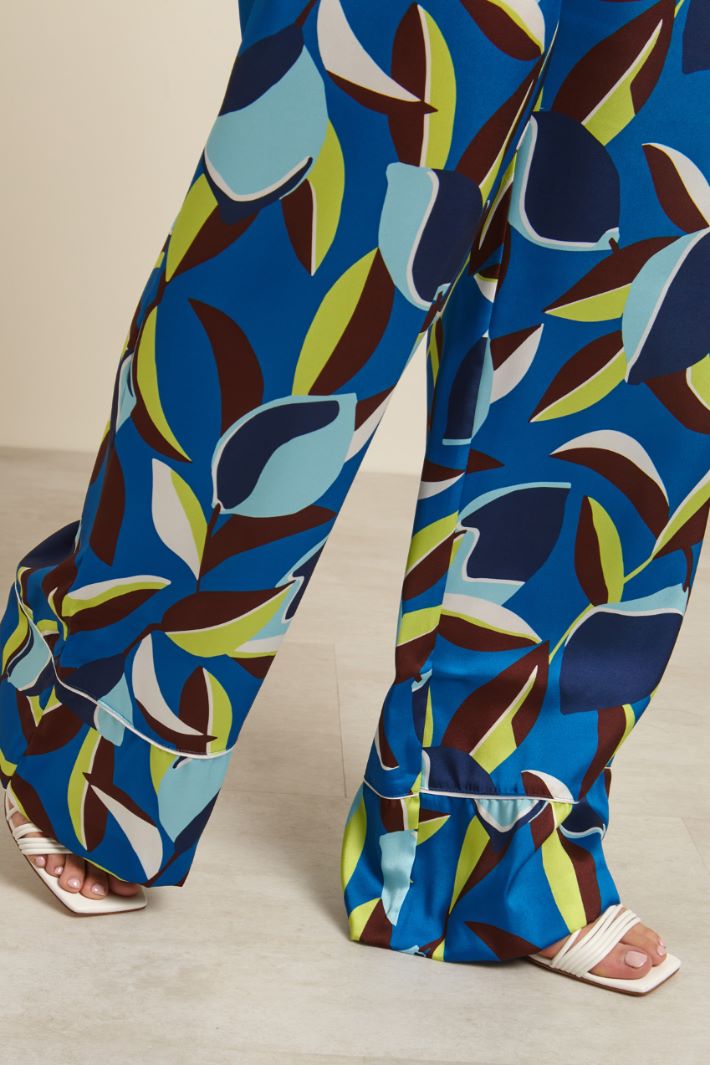 Pantaloni in twill stampato Fashion Market