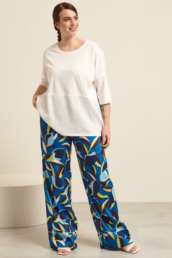 Pantaloni in twill stampato Fashion Market
