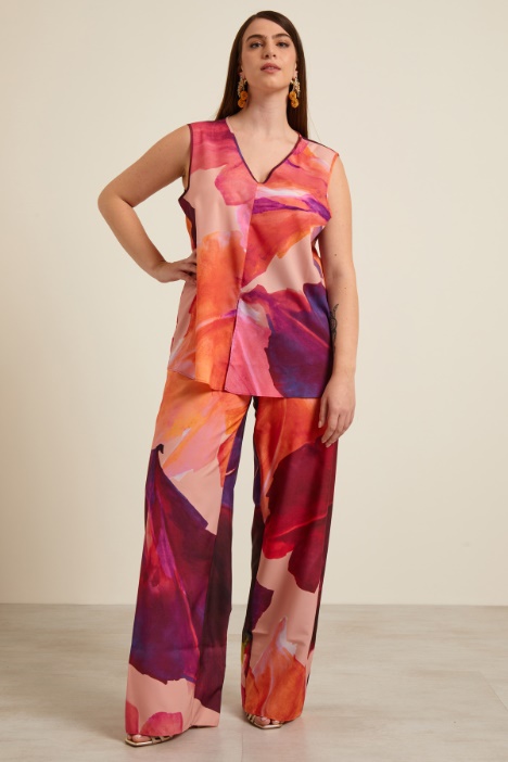 Pantaloni fluidi stampati Fashion Market