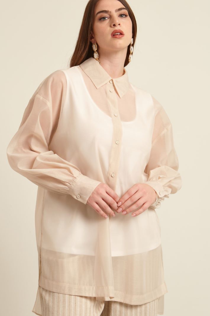 Camicia in organza lamè Fashion Market