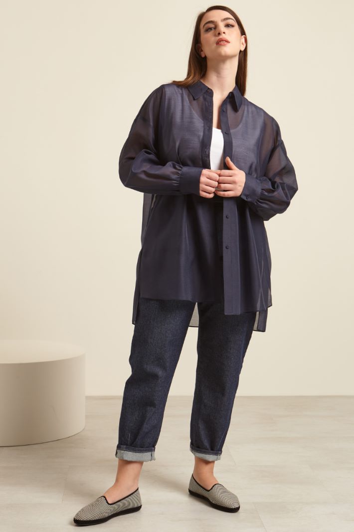 Camicia in organza lamè Fashion Market