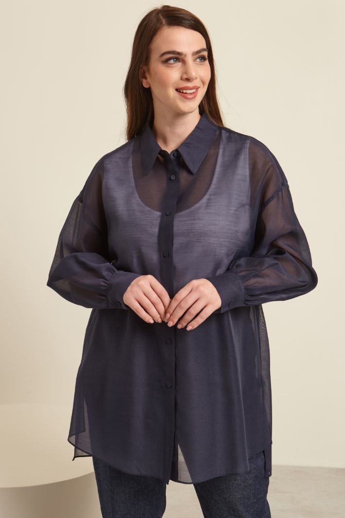 Camicia in organza lamè Fashion Market