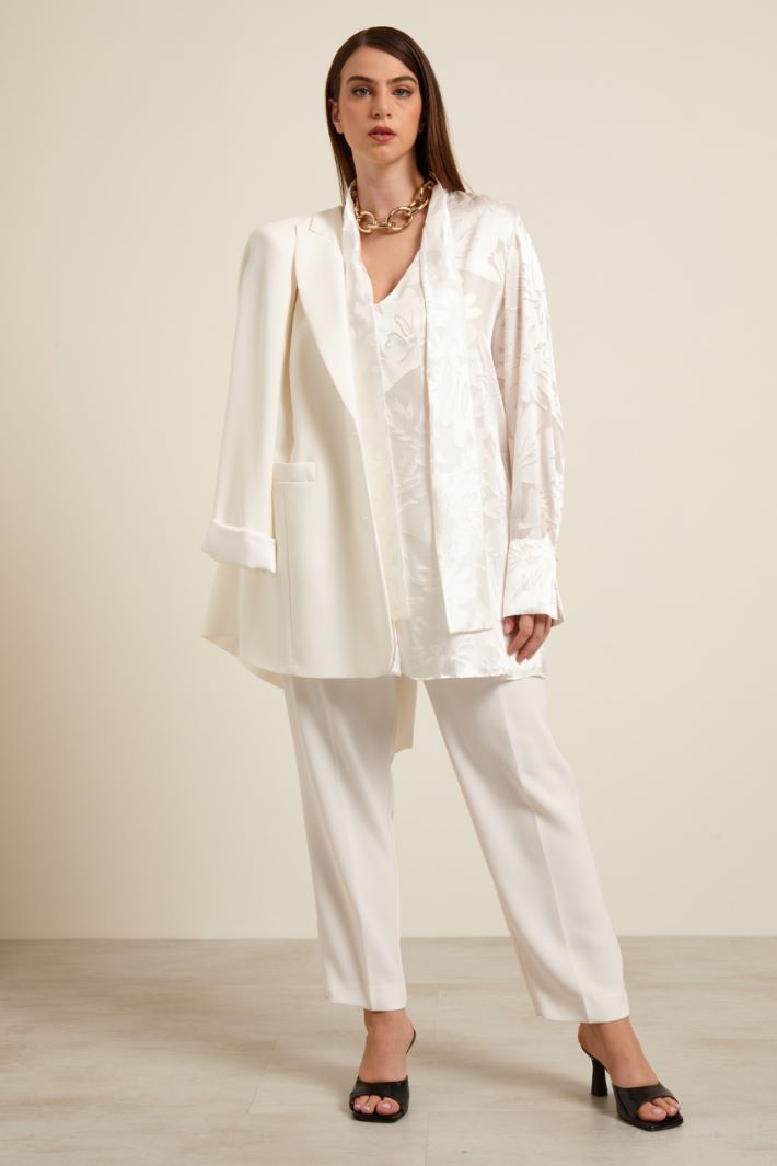 Blusa in raso dévoré Fashion Market