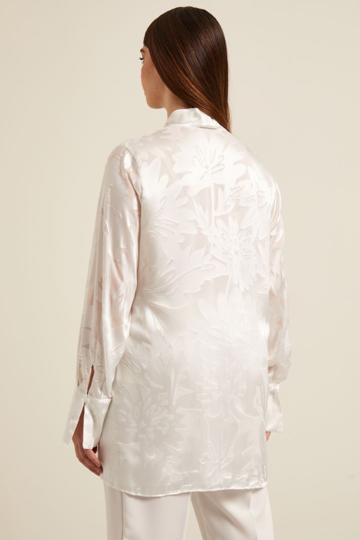 Blusa in raso dévoré Fashion Market