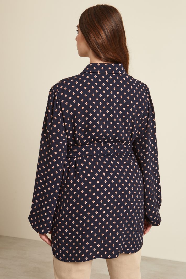 Casacca in cady con cintura Fashion Market