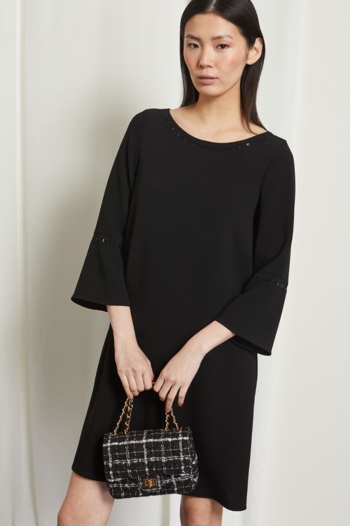 Abito con profili di strass Fashion Market