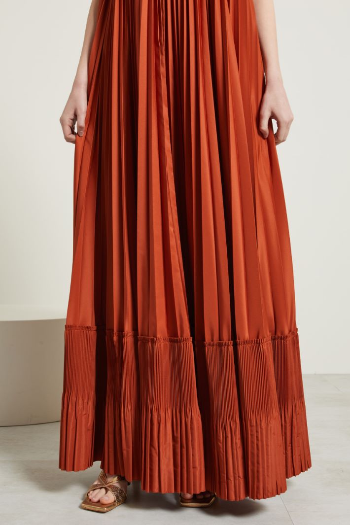 Abito lungo plissettato Fashion Market