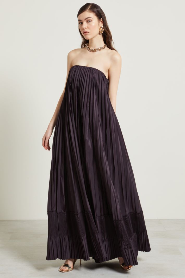 Abito lungo plissettato Fashion Market