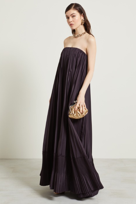 Abito lungo plissettato Fashion Market