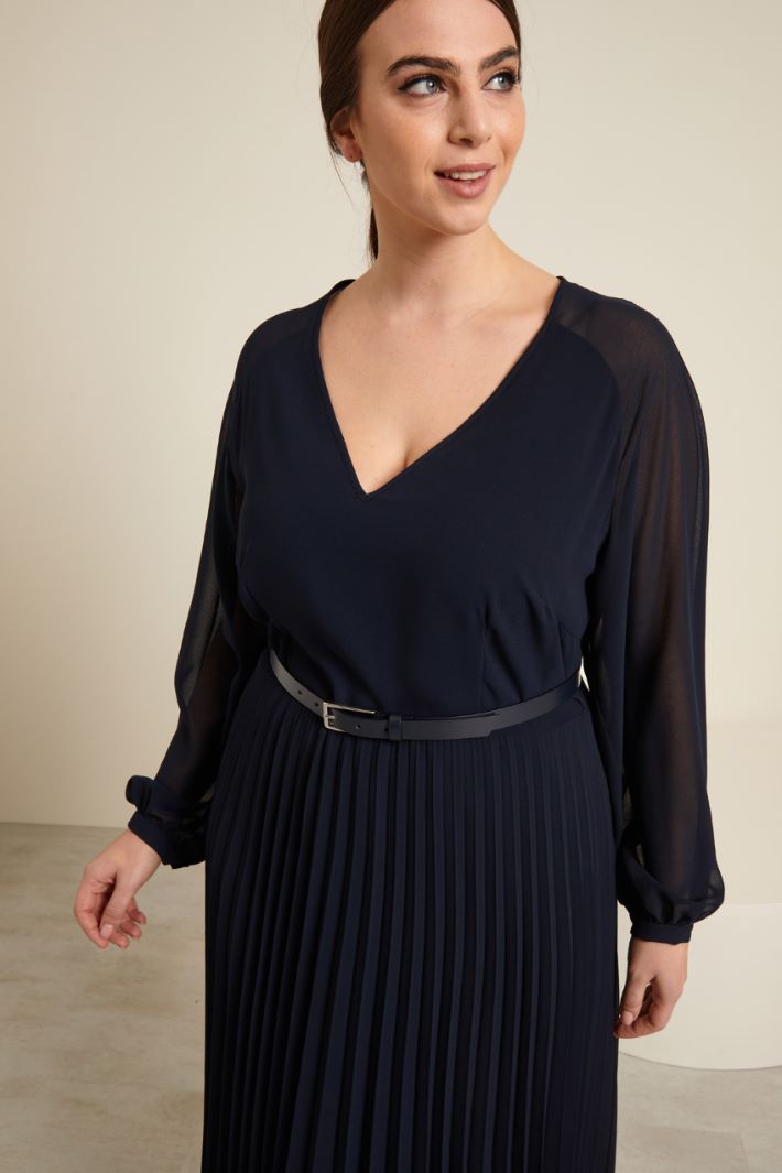 Abito con gonna plissè Fashion Market