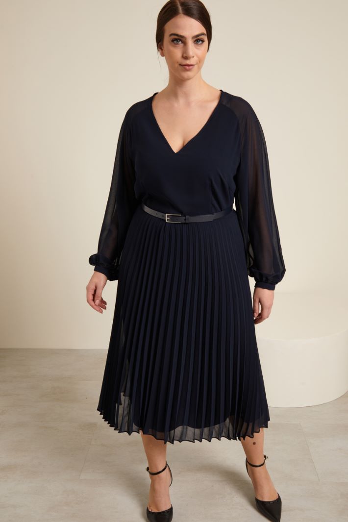 Abito con gonna plissè Fashion Market